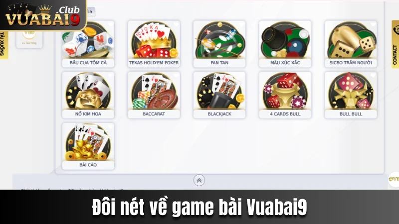 Đôi nét về game bài Vuabai9