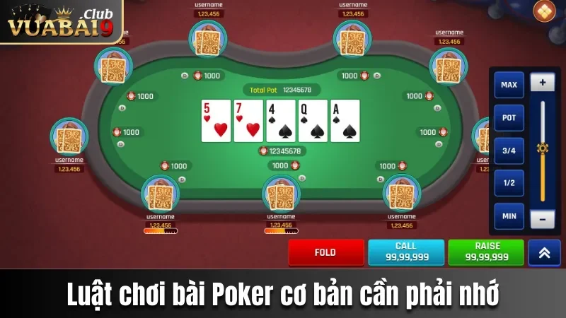 Poker Vuabai9 - Game Bài Online Lôi Cuốn Top 1 Hiện Nay 3 Giới thiệu luật chơi bài Poker cơ bản cần phải nhớ